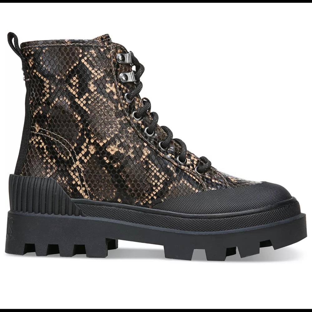 Circus by Sam Edelman Hiker Boot Multi Snake Driftwood print NWT - Picture 2 of 6